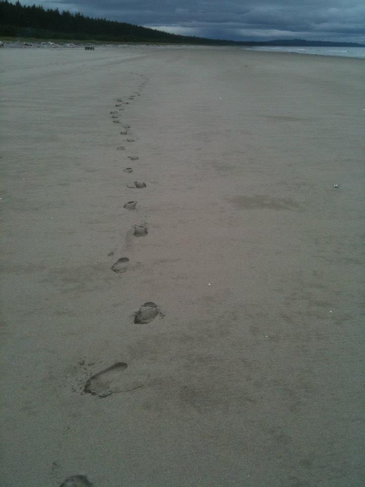 Footsteps of my sister. Our path back to Haida Gwaii and family. Avis O'Brien photo.