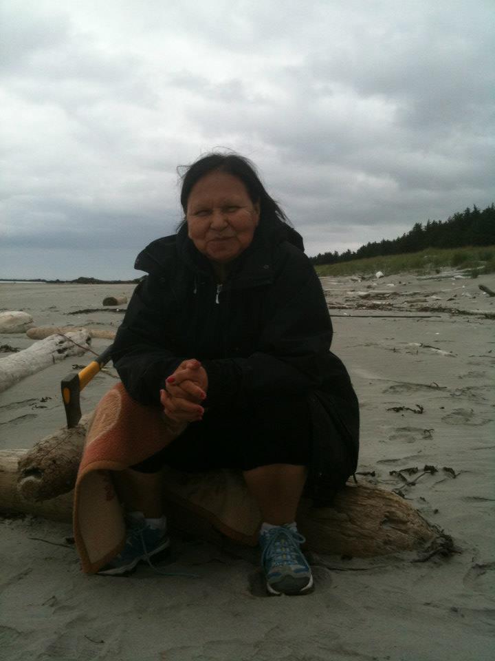 Granny/Nonnie Minni enjoying the beach.