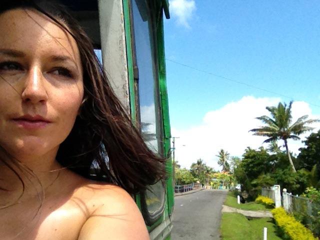 Enjoying pubic transportation is unheard of for me! The buses in Suva were vibrant things, with no windows, good colors, fresh air, and good music.