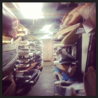 Another type of museum store room, for housing surf boards. 